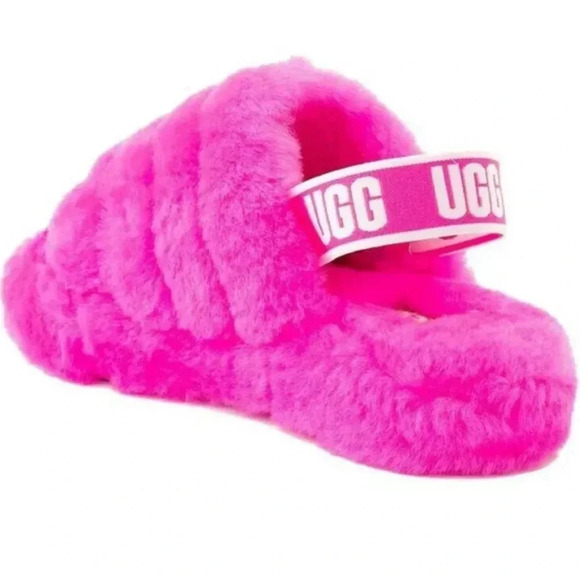 Toddler Ugg Fluff Yeah slide slippers sz 8 nwb - Picture 2 of 5